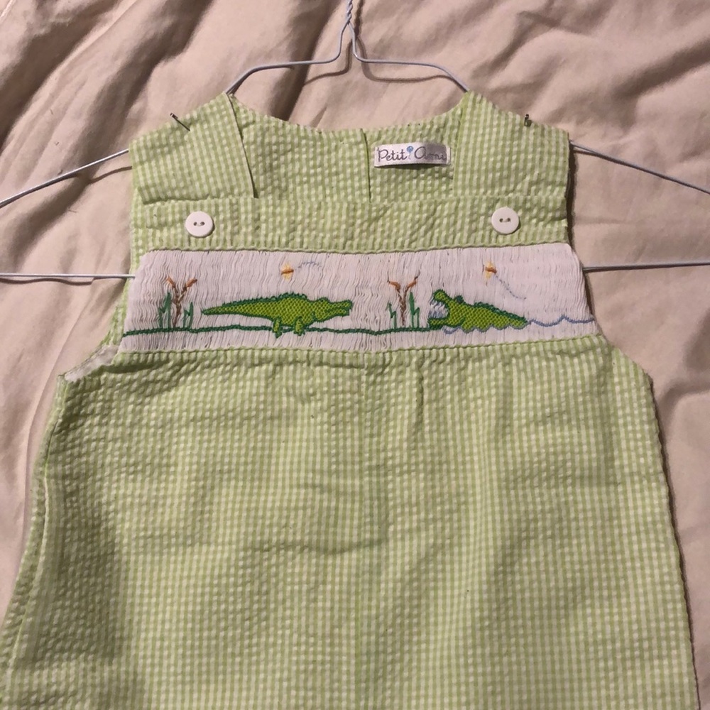 Spring smocked outfit